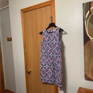 Tabitha Webb Size 8 w/Paisley Print Sleeveless Knee-Length Shift Dress - EUC